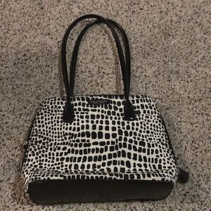 Black and White Patterned Women's Bag Kate Spade